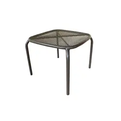 Tavolino Basso Da Caff Arredo Giardino X X H Cm In Metallo Taupe