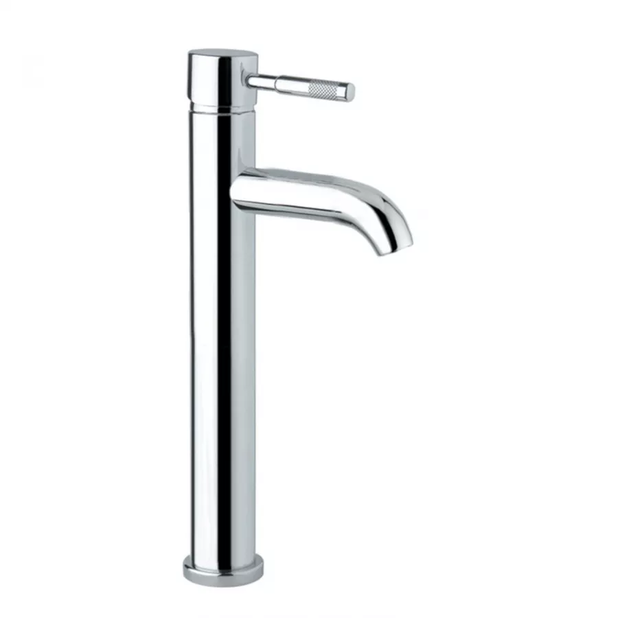 Miscelatore Lavabo Alto Con Scarico E Piletta Click Clack In Ottone