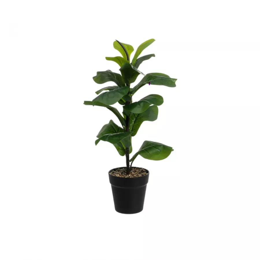 Pianta Artificiale Di Ficus 57h Cm In Vaso Nero