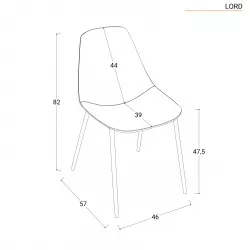 Set 4 sedie in velluto trapuntato blu con gambe in metallo oro - Lord