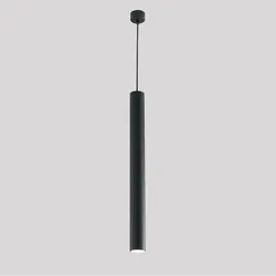 Lampada sospesa in metallo nero