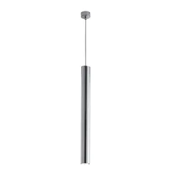 Lampada sospesa in metallo cromato