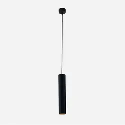 Lampada sospesa 30 cm in metallo nero