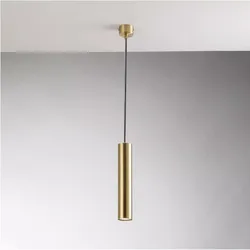 Lampada sospesa 30 cm in metallo color oro spazzolato