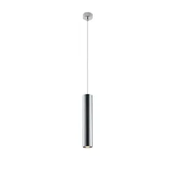 Lampada sospesa 30 cm in metallo cromato