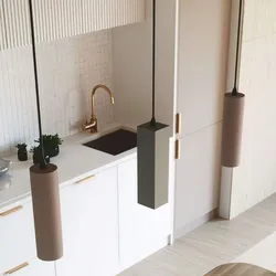 Lampada da soffitto squadrata 130h cm in cemento grigio