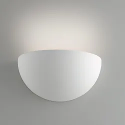 Applique 25x12,5h cm in gesso verniciabile bianco