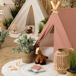 Peluche a forma di giraffa 28h cm a pelo lungo - Kids