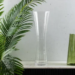 Vaso da interno 55h cm in vetro trasparente