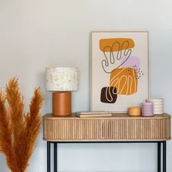 Set 3 piume di pampa decorative 110h cm arancione ramato