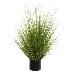 Pianta artificiale mazzo di erba 74h cm in vaso