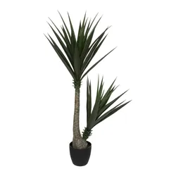 Pianta di yukka artificiale h 130 cm con vaso