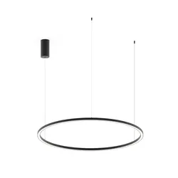 Lampada a sospensione 150x120 cm in alluminio nero goffrato