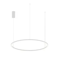 Lampada a sospensione 150x120 cm in alluminio bianco goffrato