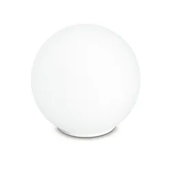 Lampada da tavolo per interno 20x21h cm in vetro bianco satinato