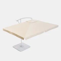 Telo di ricambio per ombrellone 3x2 m ecrù con flap - Milos