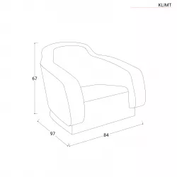 Poltrona da esterno 84x67h cm in polietilene con schienale bianco e seduta  blu