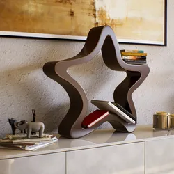 Espositore a forma di stella in polietilene bronzo