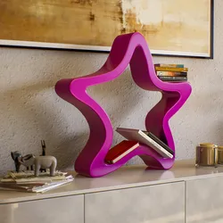 Espositore a forma di stella in polietilene viola