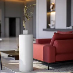Espositore a colonna 90 h cm in polietilene bianco