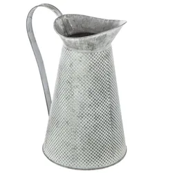 Caraffa decorativa 28h cm in metallo anticato