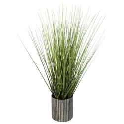 Pianta artificiale mazzo di erba 45h cm in vaso