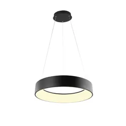 Lampada da soffitto 60x150 cm in alluminio nero goffrato