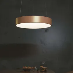 Lampada da soffitto 60x150 cm in alluminio oro goffrato