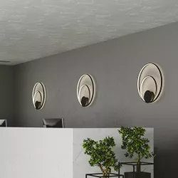 Plafoniera da interno Ø 61,5 cm in alluminio nero