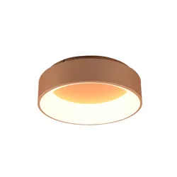 Plafoniera 45x13 cm in alluminio oro goffrato