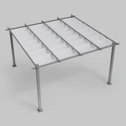 Telo di ricambio bianco per gazebo Norris 4x4 m