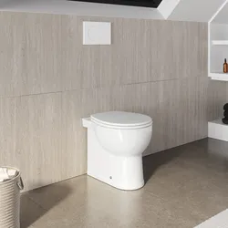 Vaso filomuro in ceramica + sedile soft close