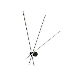 Plafoniera a luce calda 92 cm in alluminio nero goffrato