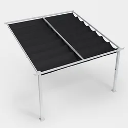 Telo di ricambio antracite per gazebo pergola Norris 4x4 m