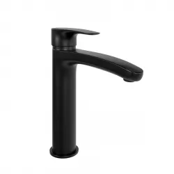 Miscelatore lavabo canna lunga con scarico automatico nero opaco - Parallel di Paini