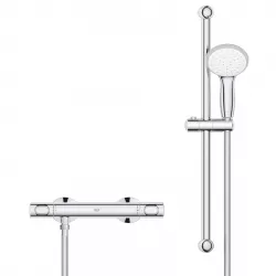 Saliscendi Doccia, Aste Doccia, Ricambi Saliscendi - GROHE 110-H27296  COLONNA DOCCIA CON MISCELATORE TERMOSTATICO ESTERNO EUPHORIA