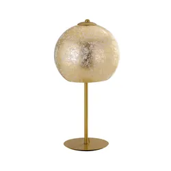 Lume 18x35 cm in vetro con foglia oro
