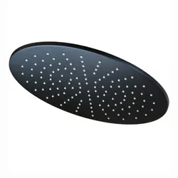 Soffione tondo ispezionabile Ø 30 cm in metallo nero opaco - Master King di Paffoni