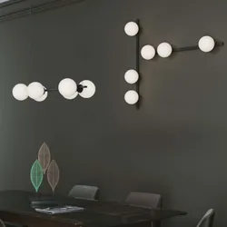 Applique 90 cm in metallo nero