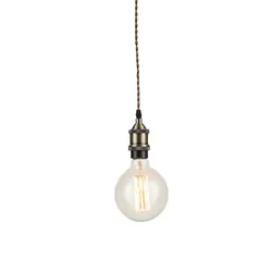 Lampada a sospensione 126h cm in metallo bronzo