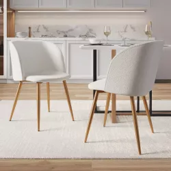 Tavolo da pranzo rotondo 100 cm con piano effetto marmo bianco e struttura  oro - Tulipano