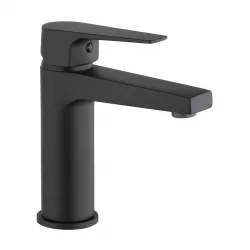 Miscelatore lavabo nero opaco per piletta click clack Inca di Jacuzzi - Rubinetteria