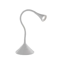 Lume 13x51 cm in metallo bianco rivestito da silicone
