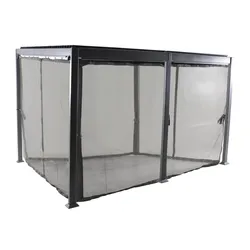 Zanzariera per gazebo 4x3 m in poliestere grafite - Miro