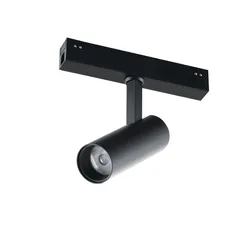 Faro luce spot orientabile luce calda 16,15x2,8x14,5h cm in alluminio nero opaco - Power