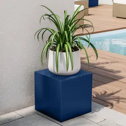 Cubo multiuso per esterni 25 h cm in polietilene blu  - Kubbot