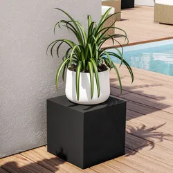 Cubo multiuso per esterni 25 h cm in polietilene grafite - Kubbot