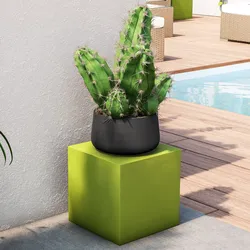 Cubo multiuso per esterni 25 h cm in polietilene verde kiwi - Kubbot