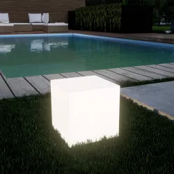 Cubo luminoso multiuso per esterni 25h cm