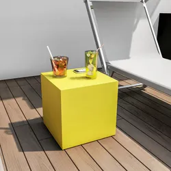 Cubo multiuso per esterni 35 h cm in polietilene giallo - Kubbot